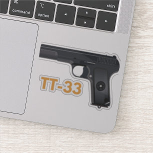Sticker 2ème guerre mondiale soviétique Pistol Tokarev TT-