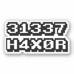 STICKER 31337 H4X0R