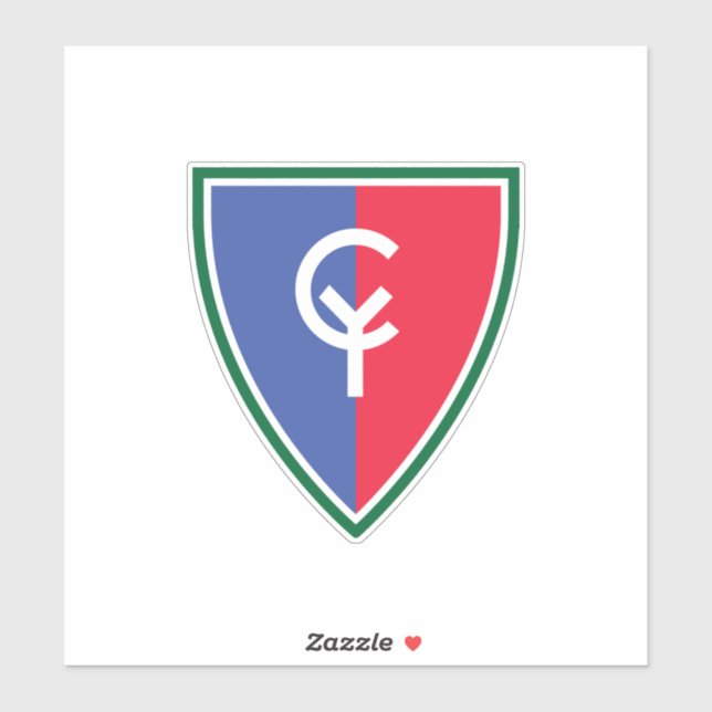 Sticker 38e division d'infanterie (Feuille)