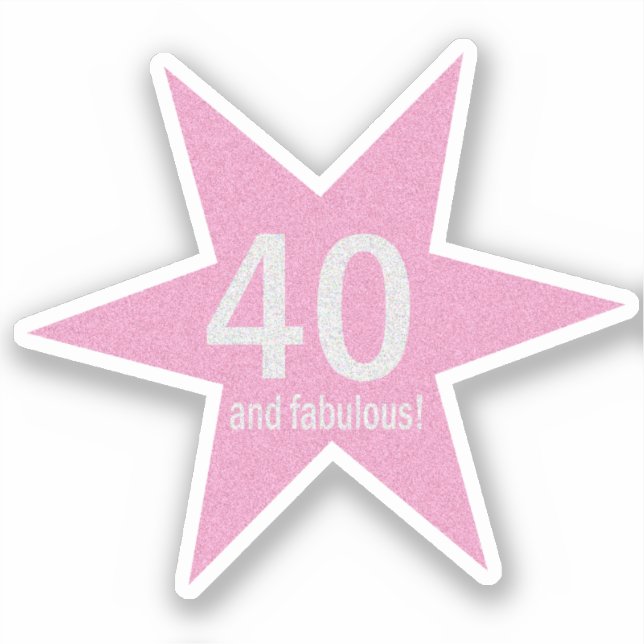 Sticker 40 et Fabuleux anniversaire (Recto)