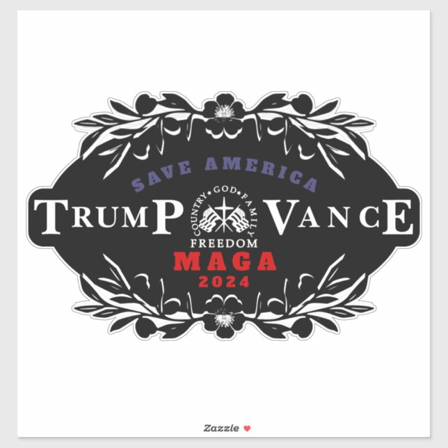 Sticker 47 Trump J. D. Vance 2024 (Feuille)
