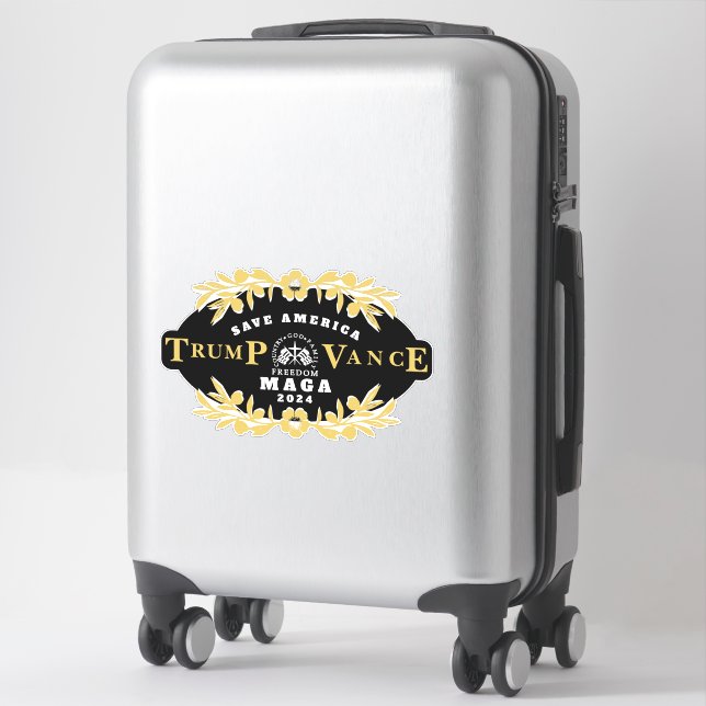 Sticker 47 Trump J. D. Vance 2024 (Sur valise)
