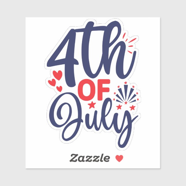 Sticker 4 juillet-68826 (Feuille)