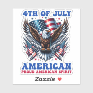 Sticker 4 juillet American Eagle Sublimation-61902