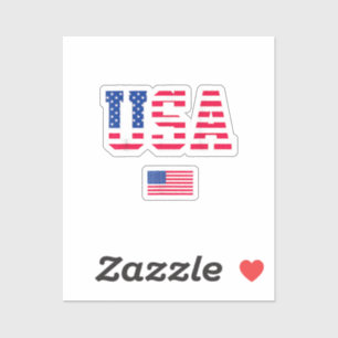 Sticker 4 juillet Chemise USA Patriotique US American Drap