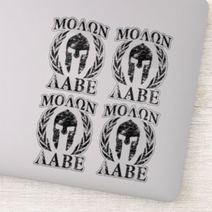 Sticker 4 Molon Labe Laurels guerriers spartiates