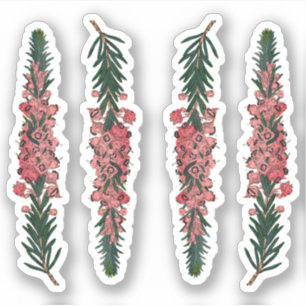 Sticker 4 Sprigs de Cornouailles (vagans d'Erica) - Contou