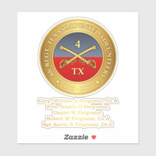 Sticker 4e cavalerie du Texas (Ferguson)