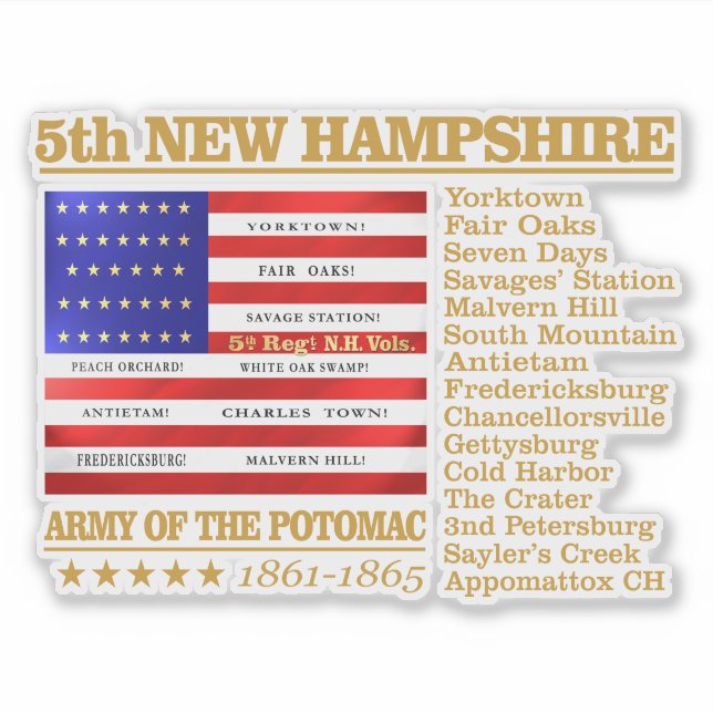 Sticker 5e infanterie NH Vounteer (BH) (Devant)