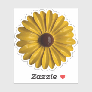 Sticker 60s MOD Hippie Daisy Fleur Floral Printemps Mariag
