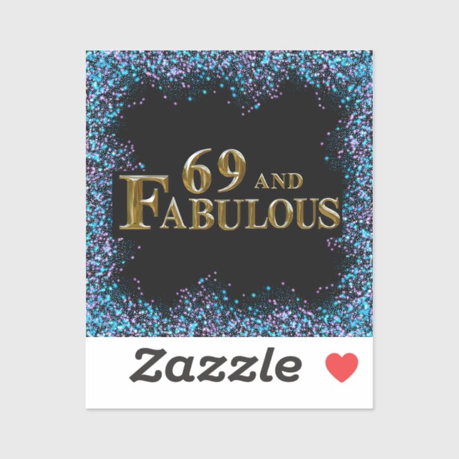 Sticker 69e anniversaire  (Feuille)
