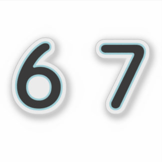 Sticker 6 7 Six Seven Epic Lit