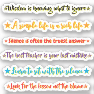 Sticker 6 Citations Inspirantes Motivation & Inspiration