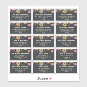 Sticker 70's Retro Super Mariage Adresse individuelle du c