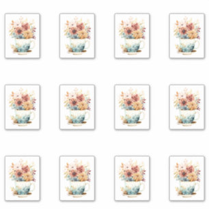 Sticker 7 Tasse de Fleurs