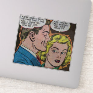 Sticker 80s âge d'or Horreur bandes dessinées vintages