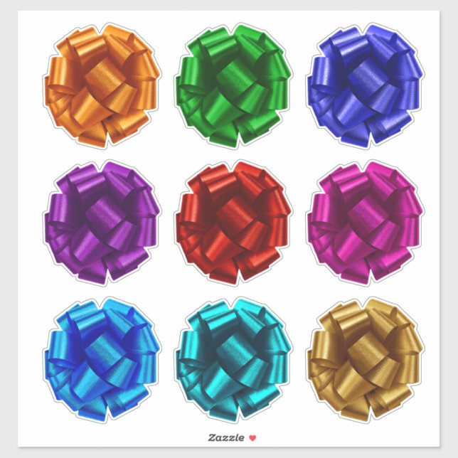 Sticker 9 Enveloppes de papier cadeau de preuve de broyage (Feuille)