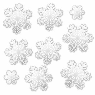 Sticker 9 Tailles différentes Snowflakes Vinyl