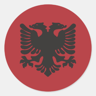 Sticker à aigle rouge albanais