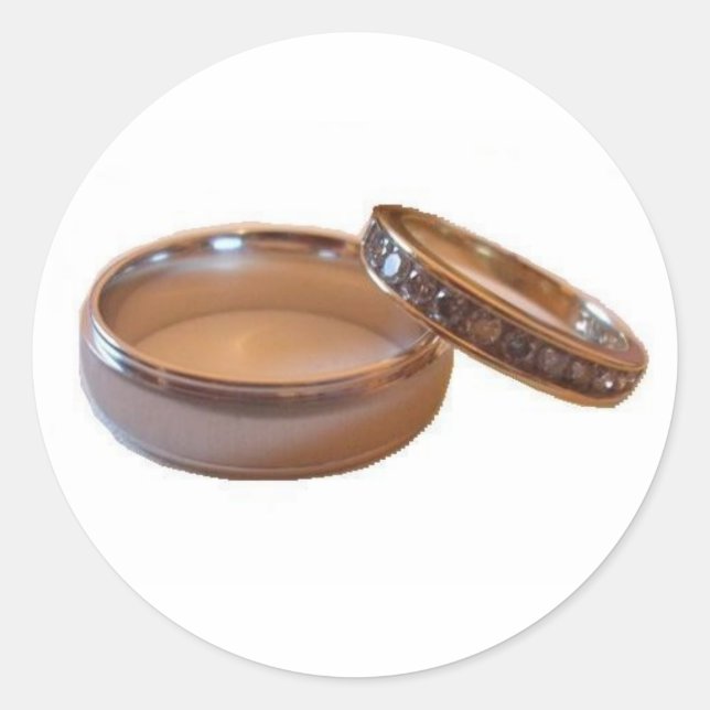 Sticker à anneaux mariage (Devant)