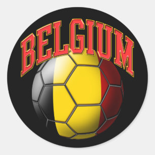 Sticker à balle de football en Belgique