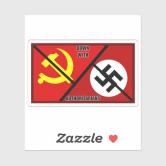Sticker A bas les autoritaristes