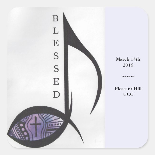 Sticker à bénédiction aux instruments (Devant)