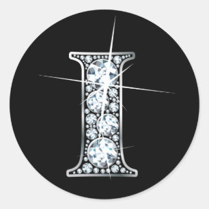 Sticker à bille de diamant "I"