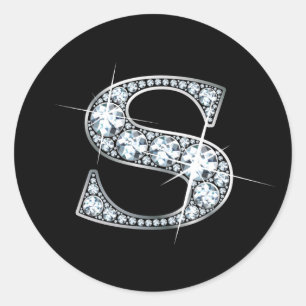 Sticker à bille de diamant "S"