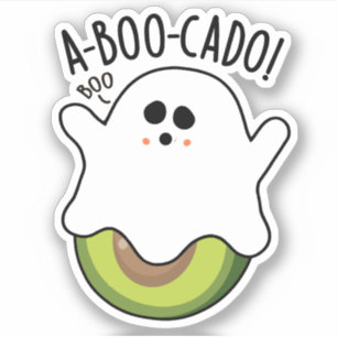 Sticker A-boo-cado Drôle Avocado Puns