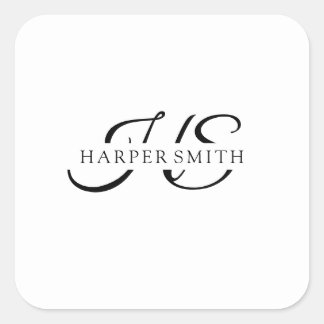 Sticker à bougie Mariage minimaliste pour logo bla