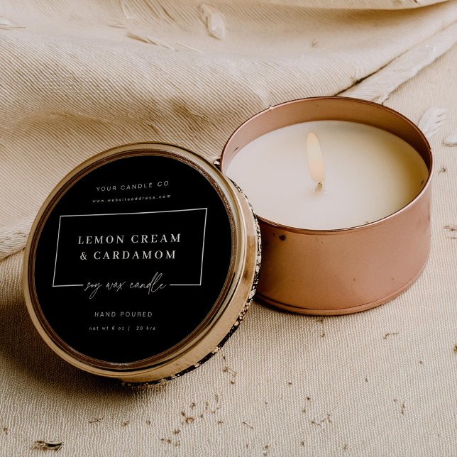 Sticker à bougie minime Étiquette de produits d'af (Créateur téléchargé)