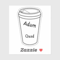Sticker à café Amanda Lexie Adam