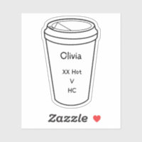 Sticker à café Amanda Lexie Olivia