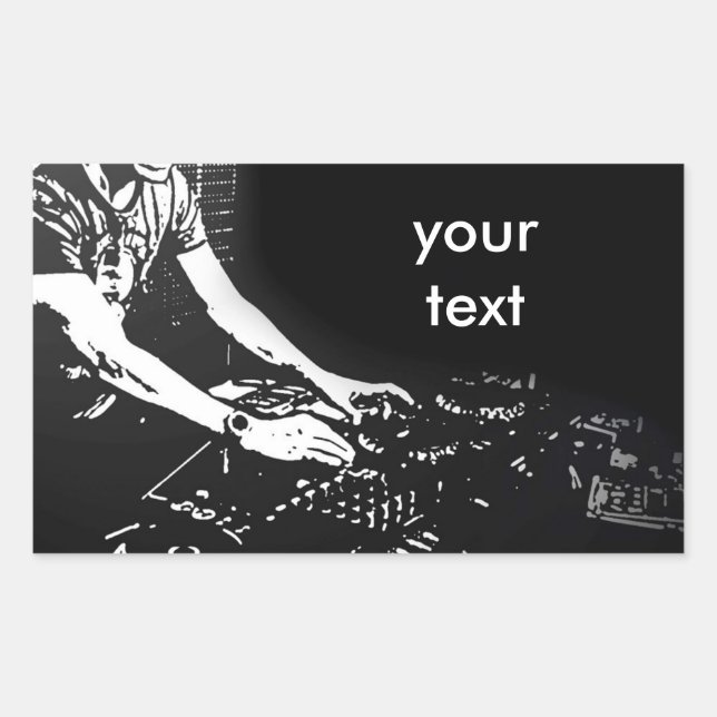 Sticker à clé tournante DJ (Devant)