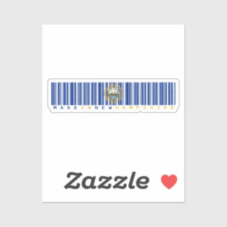 Sticker à code barre fabriqué dans le New Hampshir