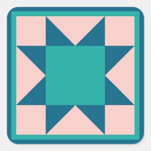 Sticker à courtepointe - Étoile à dent de scie (tu