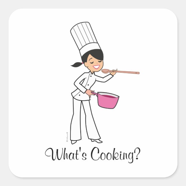 Sticker à Cuisines - Baker Girl (Devant)