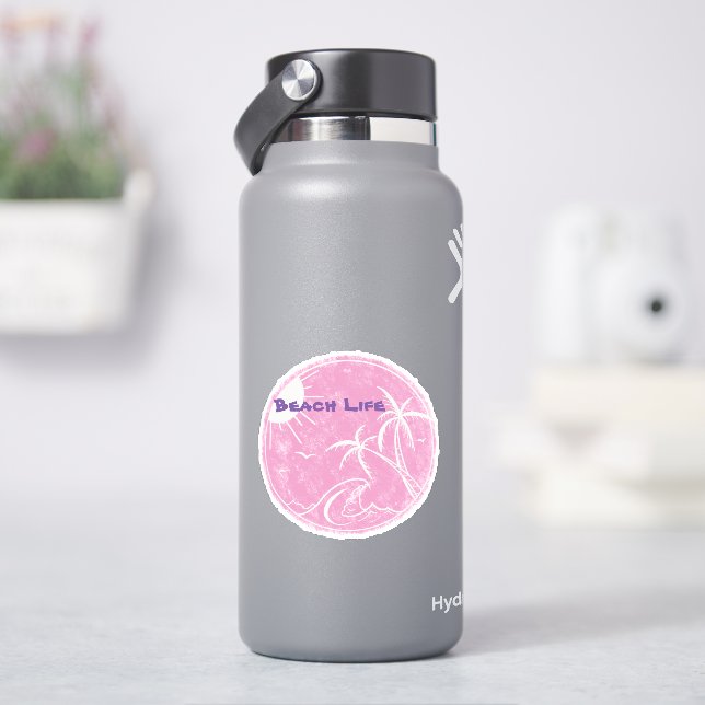 Sticker à découpe Vinyl Life Beach (HydroFlask)