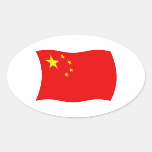 Sticker à drapeau chinois