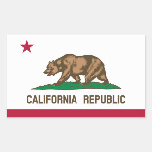Sticker à drapeau de Californie*