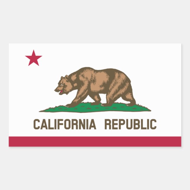 Sticker à drapeau de Californie* (Devant)