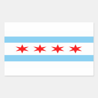 Sticker à drapeau de Chicago