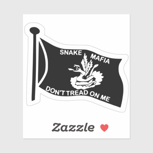 Sticker à drapeau de la mafia serpent (Feuille)