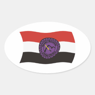 Sticker à drapeau de la nation Lenape de Thunder M