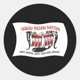 Sticker à drapeau de la tribu Makah