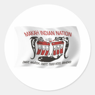 Sticker à drapeau de la tribu Makah