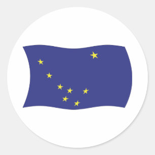 Sticker à drapeau de l'Alaska