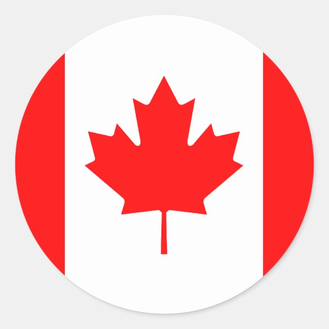 Sticker à drapeau du Canada (Devant)