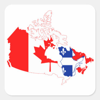 Sticker à drapeau du Canada du Québec